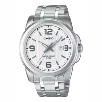 Casio General MTP-1314D-7AV Silver Stainless Steel Band Men Watch